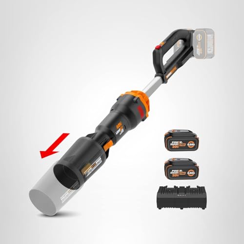 WORX Nitro cordless leaf blower, 620 CFM 165 MPH, brushless motor, includes 2 batteries and charger