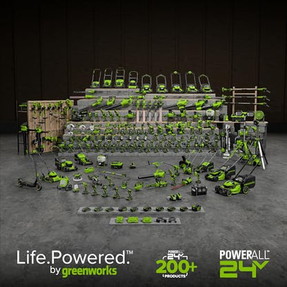 Greenworks 48V cordless brushless leaf blower and vacuum, 520 CFM 240 MPH, includes 2 batteries and dual charger