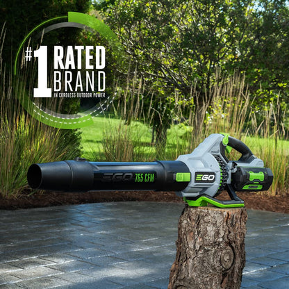 EGO Power+ LB7654 56V 765 CFM cordless leaf blower, brushless, includes 5.0Ah battery, charger, plus extra 2.5Ah battery