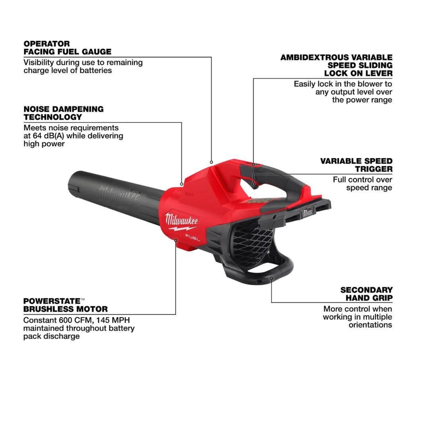 Milwaukee Electric - M18 Fuel. Dual Battery Blower