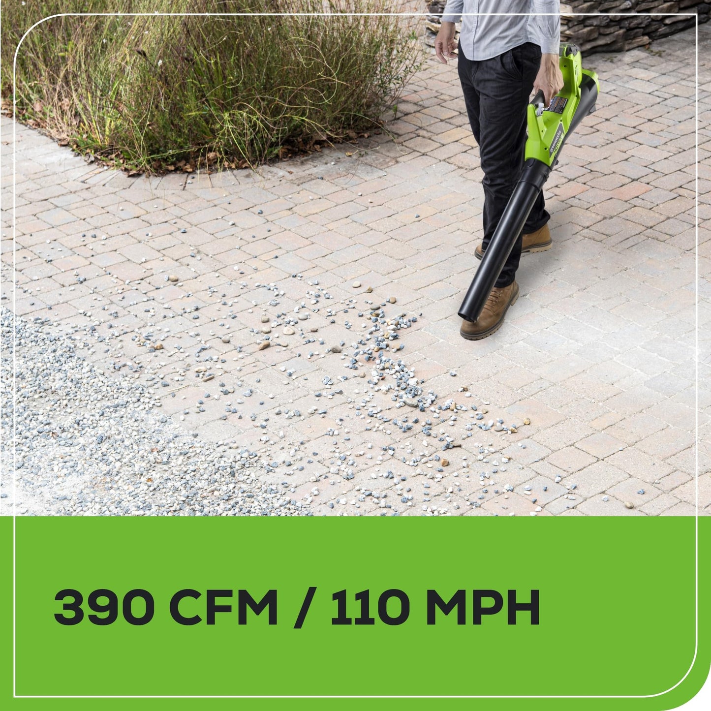 Greenworks 40V cordless combo kit, includes string trimmer and 390 CFM leaf blower with battery and charger